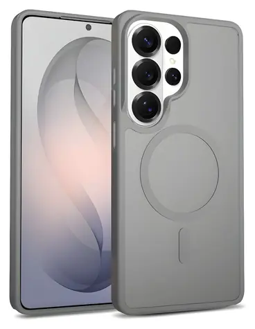 Crong Hybrid Matte Magnetic šedá / Ochranný kryt / Samsung Galaxy S26 Ultra / MagSafe