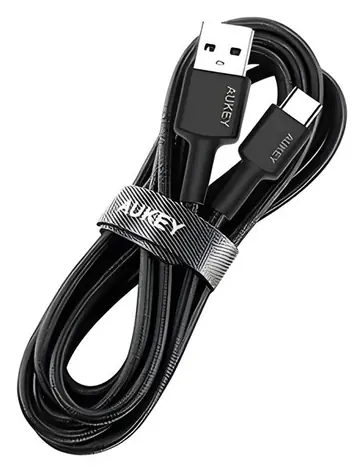 OEM CB-CA2 černá / Nabíjecí kabel / USB-C - USB-A / 60 W PD / 2 m / nylonový