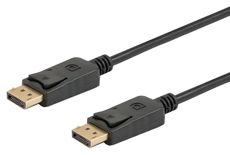 Kabel DisplayPort CL-136 černá / Video kabel / DisplayPort 1.2 / 2 m / pozlacené konektory