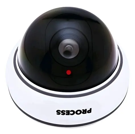 Atrapa bezpečnostní kamery DC2300 / Atrapa kamery / kopulovitá / blikající LED