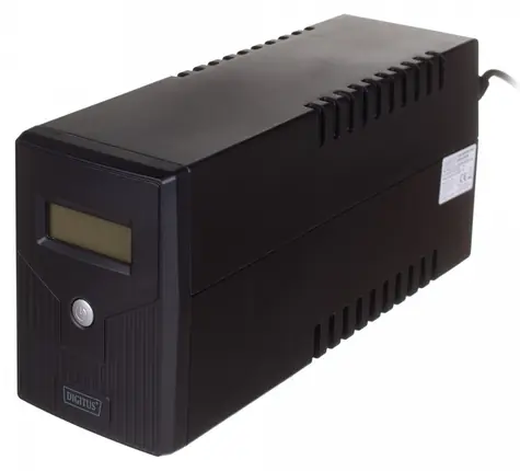 Digitus UPS Line-Interactive 600VA/360W / Záložní zdroj UPS / 1x12V/7Ah / AVR / 2x Schuko / USB / RJ11 / LCD