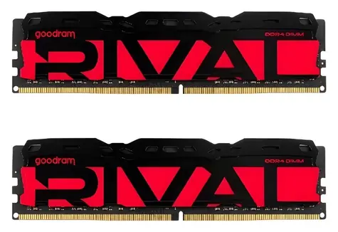 GOODRAM RIVAL Radiant červená / Operační paměť / 32 GB (2x16 GB) / DDR4 / 3200 MHz / CL16 / DIMM