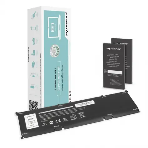 Baterie 69KF2 pro Dell Alienware M15/M17 / Baterie pro notebook / Precision 5550, XPS 9500/9510 / 6000 mAh / 69 Wh