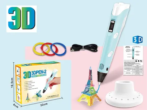 3D pero s filamentem a USB kabelem / Sada / 3D tiskové pero / USB napájení