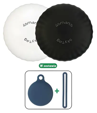 4smarts SkyTag Slim Set černá, bílá / Bluetooth lokátor / Find My / MFi / CR2032