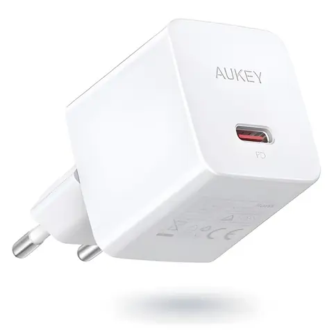 PA-Y20S Mini síťová nabíječka bílá / Nabíječka / 1x USB-C / 20W PD