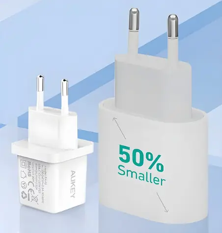 PA-F5 mini síťová nabíječka bílá / Nabíječka / USB-C / 20W / PD