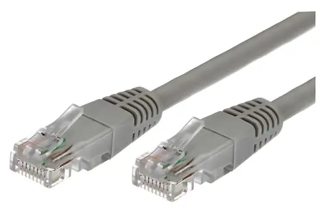 UTP patch kabel RJ45 1m šedý, balení 10 ks / Patch kabel / UTP / Cat.5e
