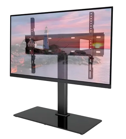 Techly Podlahový stojan TV černá / Podlahový stojan pro TV / 32-65” / VESA / nosnost 45 kg / nastavitelný