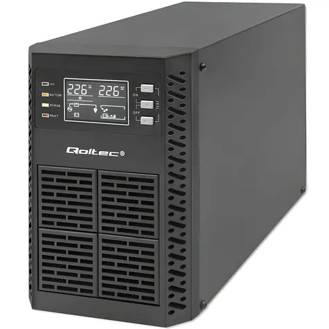 UPS 1000VA On-line / Záložní zdroj UPS / 1000 W / LCD displej / EPO / USB