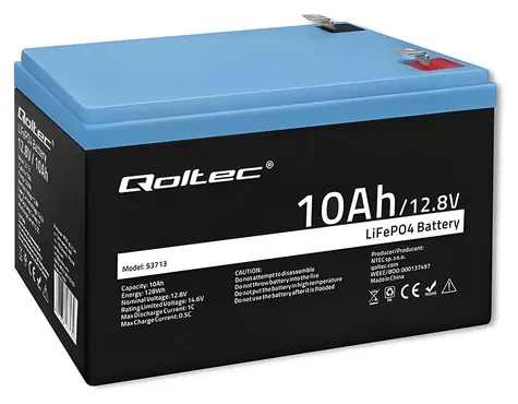 LiFePO4 12,8V 10Ah / Akumulátor / 128Wh / vestavěné BMS