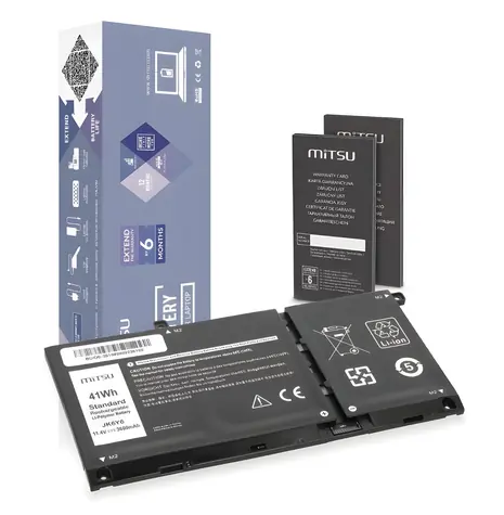 JK6Y6 / Baterie pro notebook / Dell Latitude 3410, 3510, Inspiron 5401, 5501 / 3600 mAh / 41 Wh / 11,4V