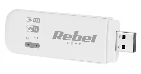 Rebel USB modem 4G LTE Wi-Fi bílá / Modem / UMTS/HSPA+/EDGE/GSM / USB 2.0