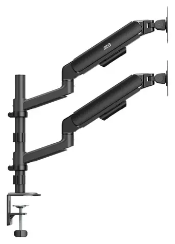 ER-692 černá / Stolní držák pro dva monitory / 17-32