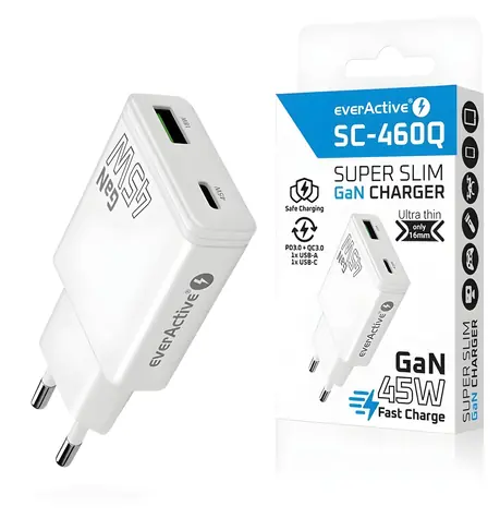 SC-460Q GaN nabíječka 45W / Nabíječka / USB-C / QC3.0
