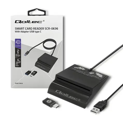 SCR-0636 / Čtečka čipových ID karet / USB-C