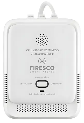 Firesco JT-ZL2010W / Detektor plynu / Wi-Fi / Tuya Smart Life / polovodičový senzor
