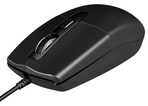 i010 Rook černá / Myš / drátová / optická / 1600 DPI / USB / kabel 1,8 m