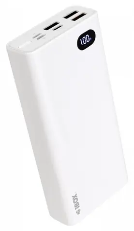 PB20 bílá / Powerbanka / 20 000 mAh / Power Delivery / USB-C + 3x USB-A