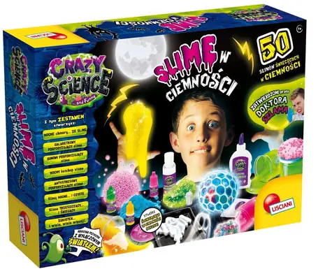 CRAZY SCIENCE Vědecká sada Slime svítící ve tmě / Kreativní set / pro děti