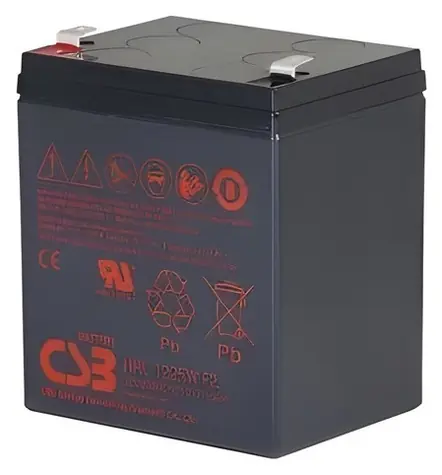 CSB HRL1225WF2 / Olověný akumulátor / 12V / 5,8Ah / F2