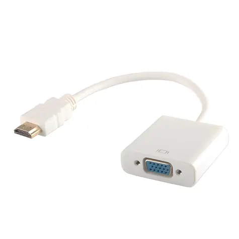 CL-201 bílá / Adaptér / HDMI (M) - VGA (F) / max. 1920×1200