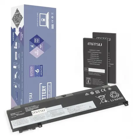 Baterie pro Lenovo ThinkPad T460s a T470s / Baterie pro notebook / 2140 mAh / 24 Wh / 11,1 V