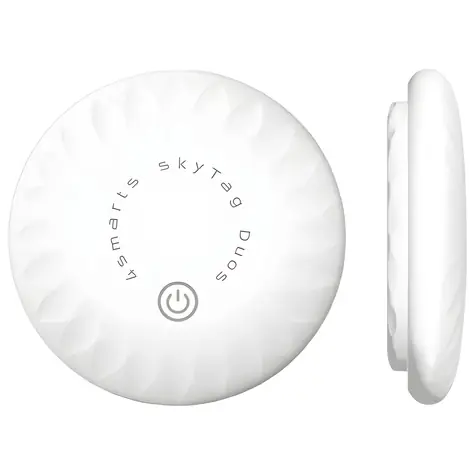 4smarts SkyTag Duos bílá / Bluetooth lokátor / sada 2 ks / Apple Find My / Google Find Hub