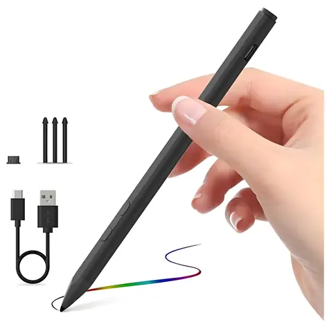 4smarts Active Stylus Pen MPP černá / Aktivní stylus / MPP 2.0 / 4096 úrovní tlaku / Magnetický úchyt / Výdrž 60 h
