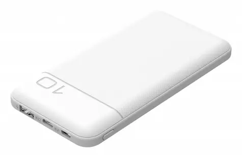 Powerbank PB10 bílá / Powerbanka / 10 000 mAh / Power Delivery 20 W / USB-C