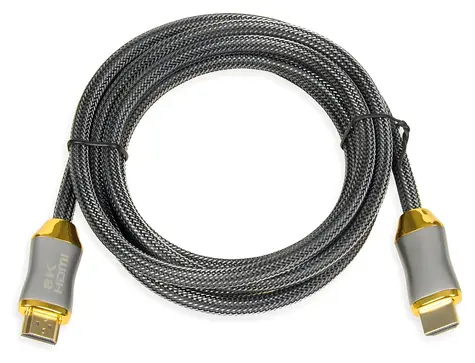 Kabel HDMI 2.1 8K 2 m stříbrná / Kabel HDMI / 8K/4K/1080p / Zlacené konektory