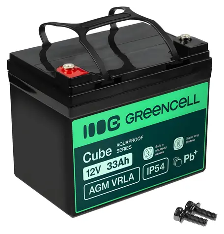 Akumulátor AGM VRLA 12V 33Ah IP54 / Baterie pro UPS / VRLA AGM / 12V / 33Ah