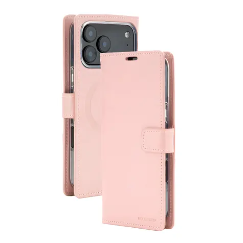 Mercury BlueMoon Diary MagSafe iPhone 17 Pro Max, 18 Pro Max Rose Gold / Pouzdro / Flip / MagSafe