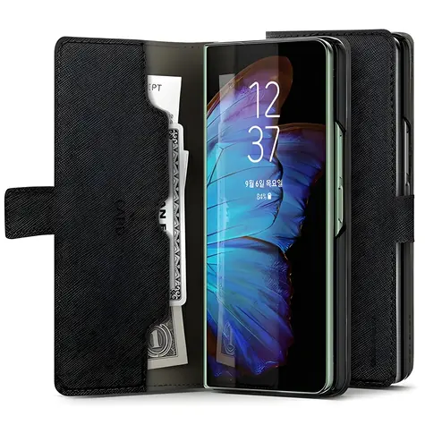 Mercury Diary pouzdro pro Samsung Galaxy Z Fold4 černá / Pouzdro / Knížkové
