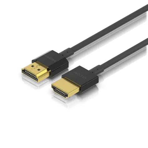 Ubiquiti HDMI kabel černý 1 m / HDMI kabel / HDMI 2.1 / extra ohebný / magneticky stíněný