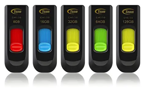 Team Group C145 128GB černo-žlutá / Flash disk / USB-A 3.2 Gen 1 / čtení až 100 MB/s