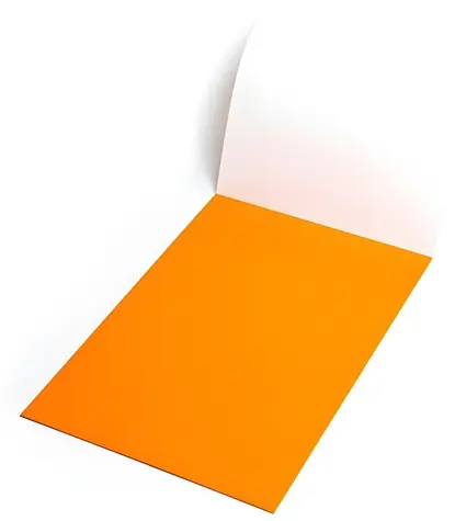 SYMBIO Elektrostatická flipchart fólie 500x700 mm oranžová / Flipchart fólie / 25 ks