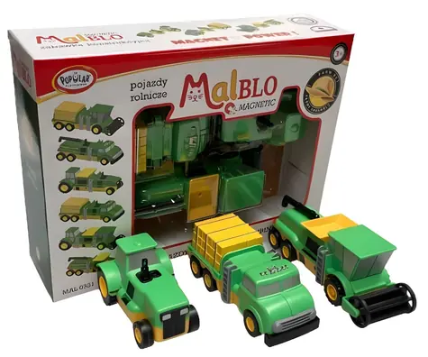 MALBLO Magnetická zemědělská vozidla / Hračka / Magnetické auta