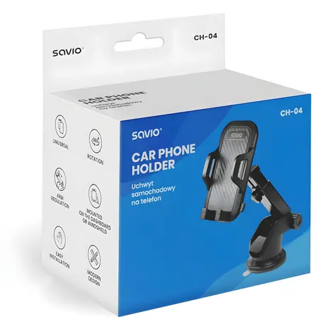 SAVIO CH-04 / Držák telefonu do auta