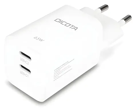 GaN USB nabíječka 65W bílá / Nabíječka / 2x USB-C