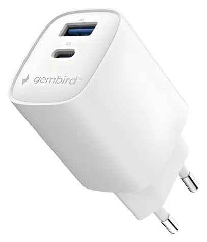 Univerzální nabíječka USB-C/USB-A 45W bílá / Nabíječka / QC 3.0 / PD 45W