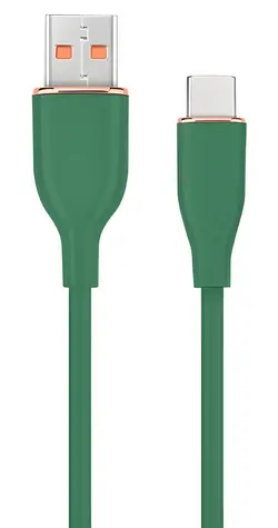 Kabel USB-A (M) - USB-C (M) 1,5 m zelená / Kabel / Nabíjecí a datový
