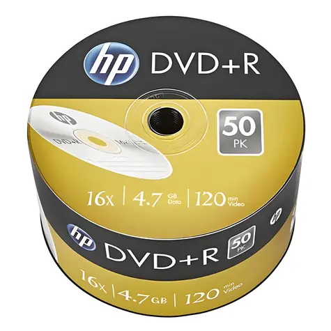 HP DRE00070-3 / Optické médium / DVD+R / 4,7 GB / 16x / Spindl 50 ks