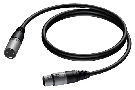 Procab XLR propojovací kabel / XLR (M) - XLR (F) / 0,5 m