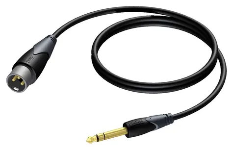 Procab CLA724/3 XLR(M) - Jack 6,3mm(M) / Audio kabel / Stereo / 3 m