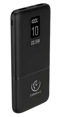 Rebeltec P10 LCDPD / Powerbanka / 10 000 mAh / PD 22,5 W / LCD displej
