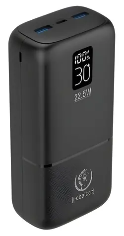 Rebeltec P30 LCDPD / Powerbanka / 30 000 mAh / 22,5 W PD / LCD displej