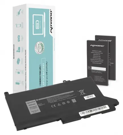Baterie DJ1J0/C27RW pro Dell Latitude 7280/7290/7380/7390/7480/7490 / Baterie pro notebook / 3000 mAh / 34 Wh