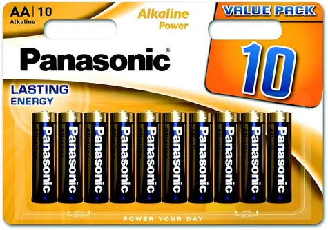 Panasonic Alkaline Power LR6APB/10BW / Alkalická baterie / AA / 1,5 V / 10 ks / Blistr