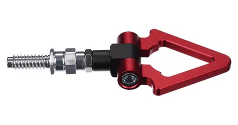 SIXTOL CAR TOW HOOK 1 červené / Tažné oko / Závit M16 × 3,0 / Hliníková slitina